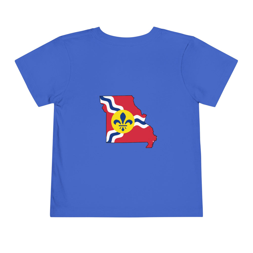 Toddler Tee — "From the Lou and I’m... Proud" St. Louis Flag Kids Shirt - 314 Originals
