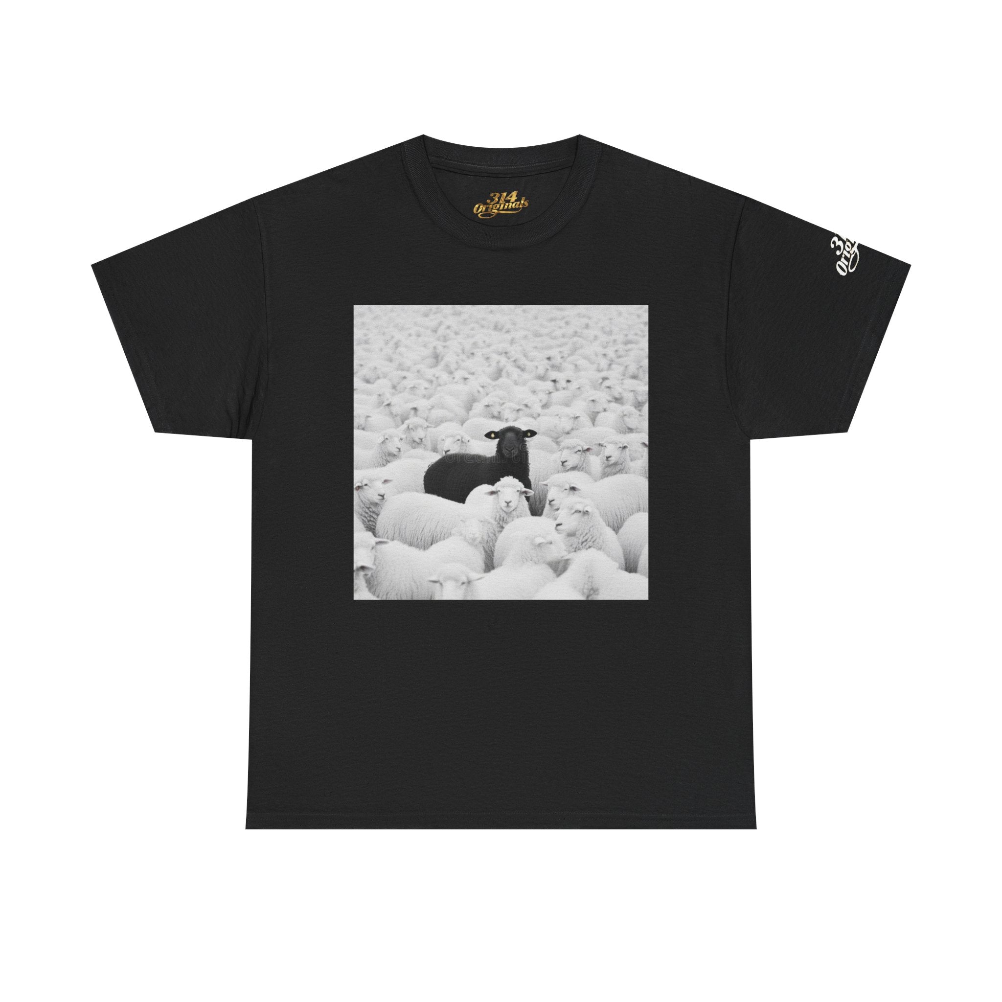 Black Sheep T-Shirt — Funny Contrast Sheep Graphic Tee