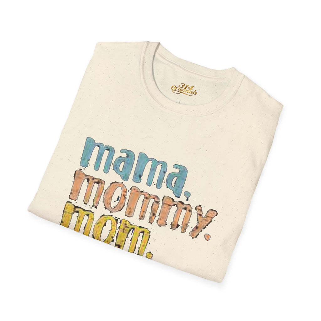 Mama Mommy Mom Bruh T-Shirt – Funny Retro Mom Graphic Tee Printify T-Shirt  314 Originals
