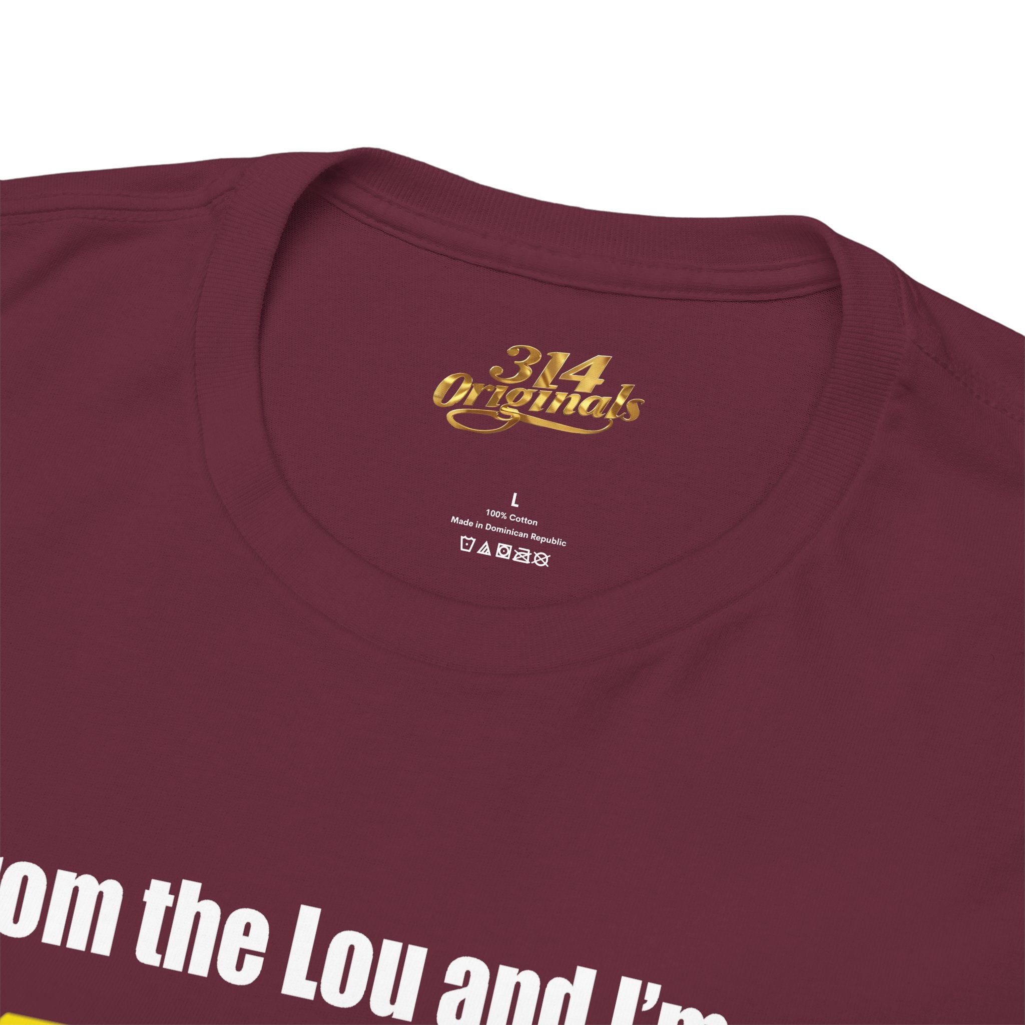 Proud Missouri Flag T-Shirt — "From the Lou and I’m... PROUD" - 314 Originals