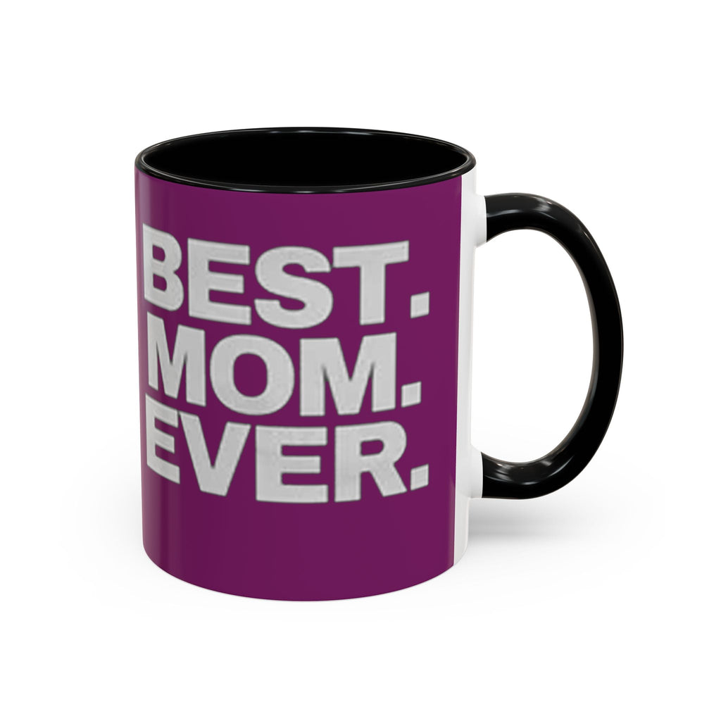 Best. Mom. Ever. Purple Accent Coffee Mug Printify Mug  314 Originals