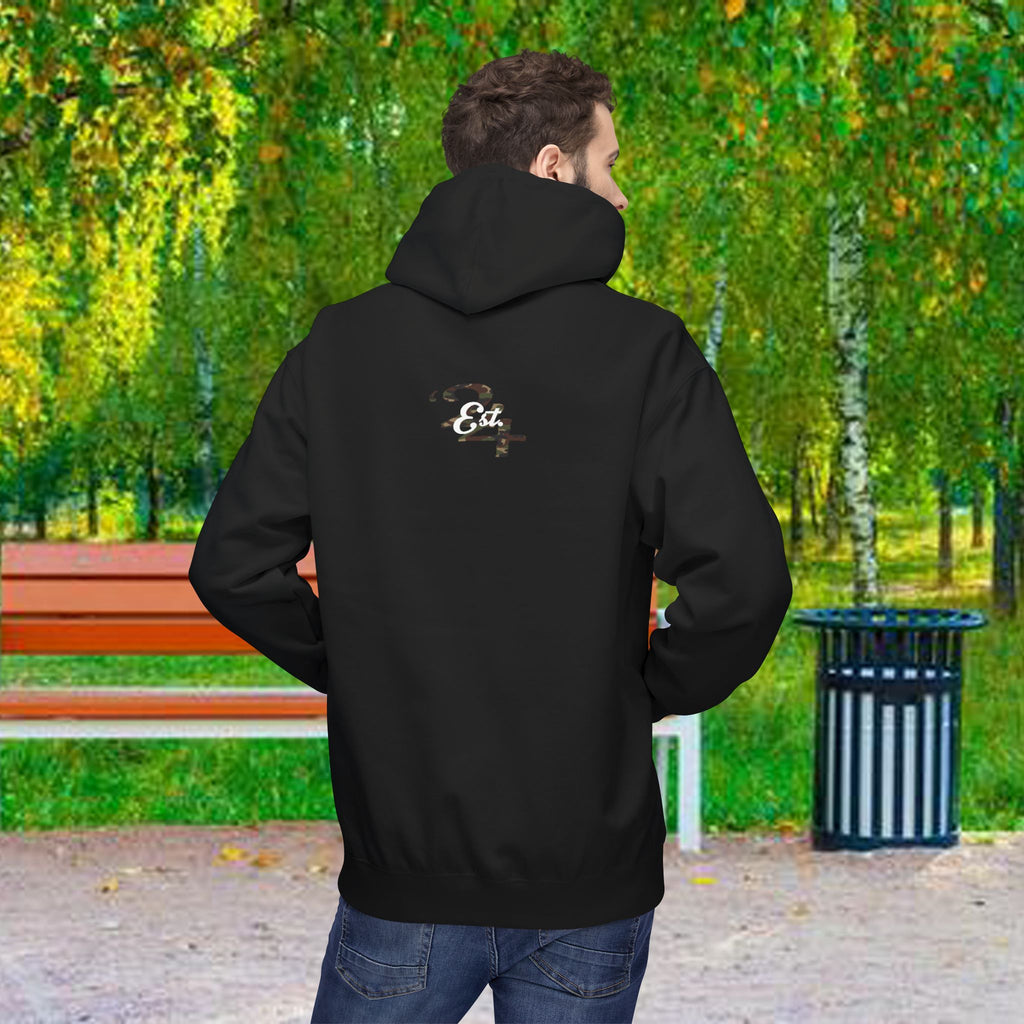 314 Originals Camo Hoodie — Retro Script Logo Pullover - 314 Originals