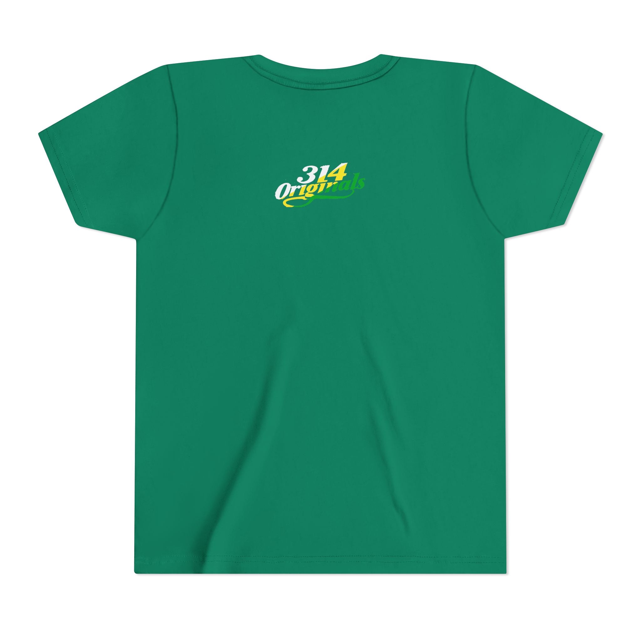 Girl's "Favorite Kid" Retro Yellow & Green Graphic T-Shirt