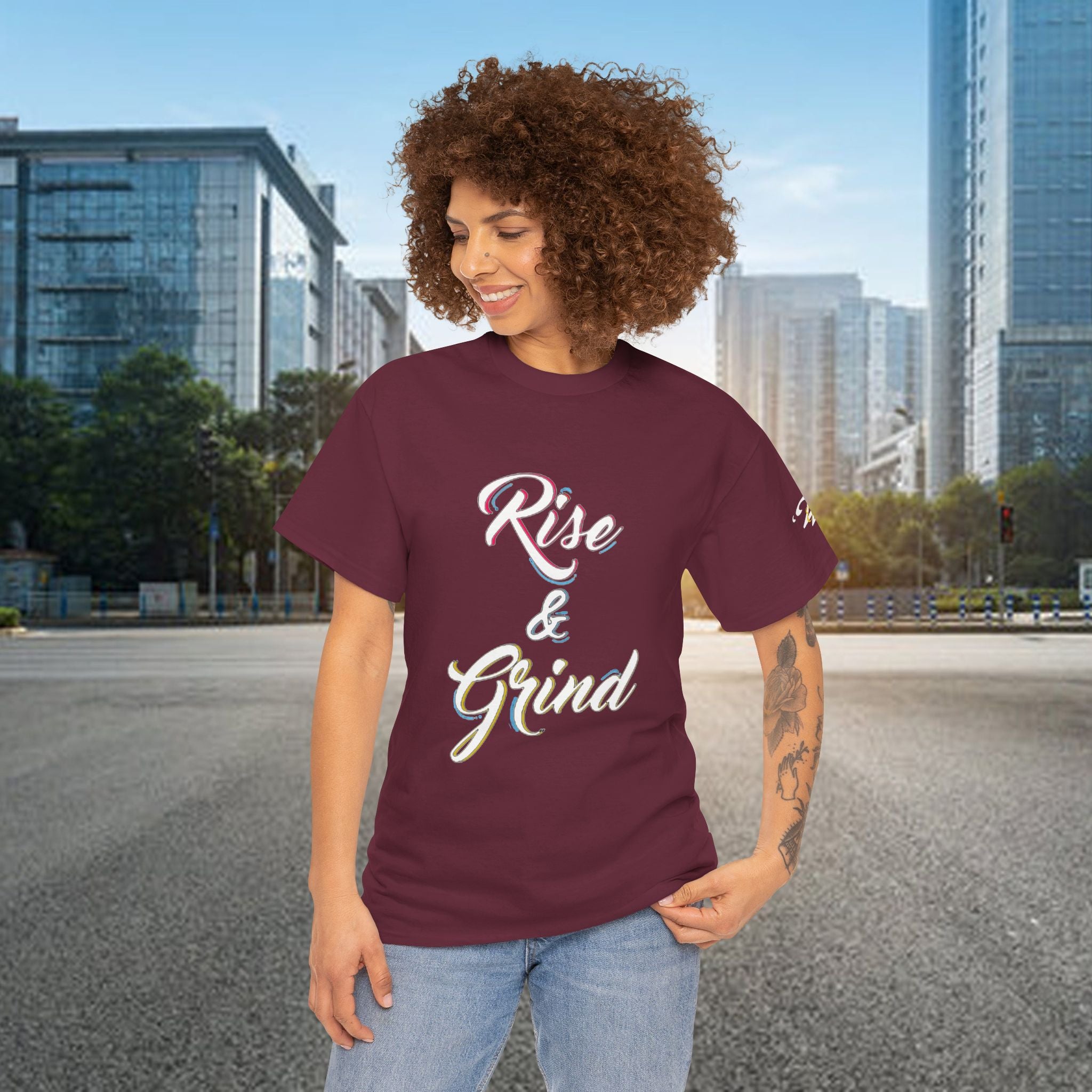 Rise & Grind T-Shirt — Motivational Graphic Tee for Hustle Mindset - 314 Originals