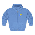 King's Gear Zip Hoodie — Full‑Zip with Gold Crown Emblem - 314 Originals