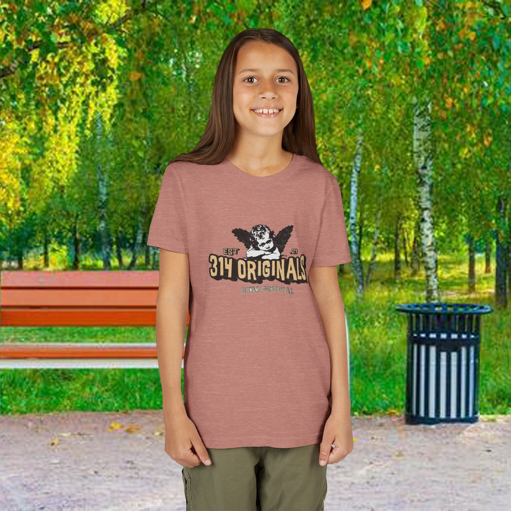 314 Originals Youth Tee - Vintage Cherub Graphic Kids T-Shirt Printify Kids clothes  314 Originals