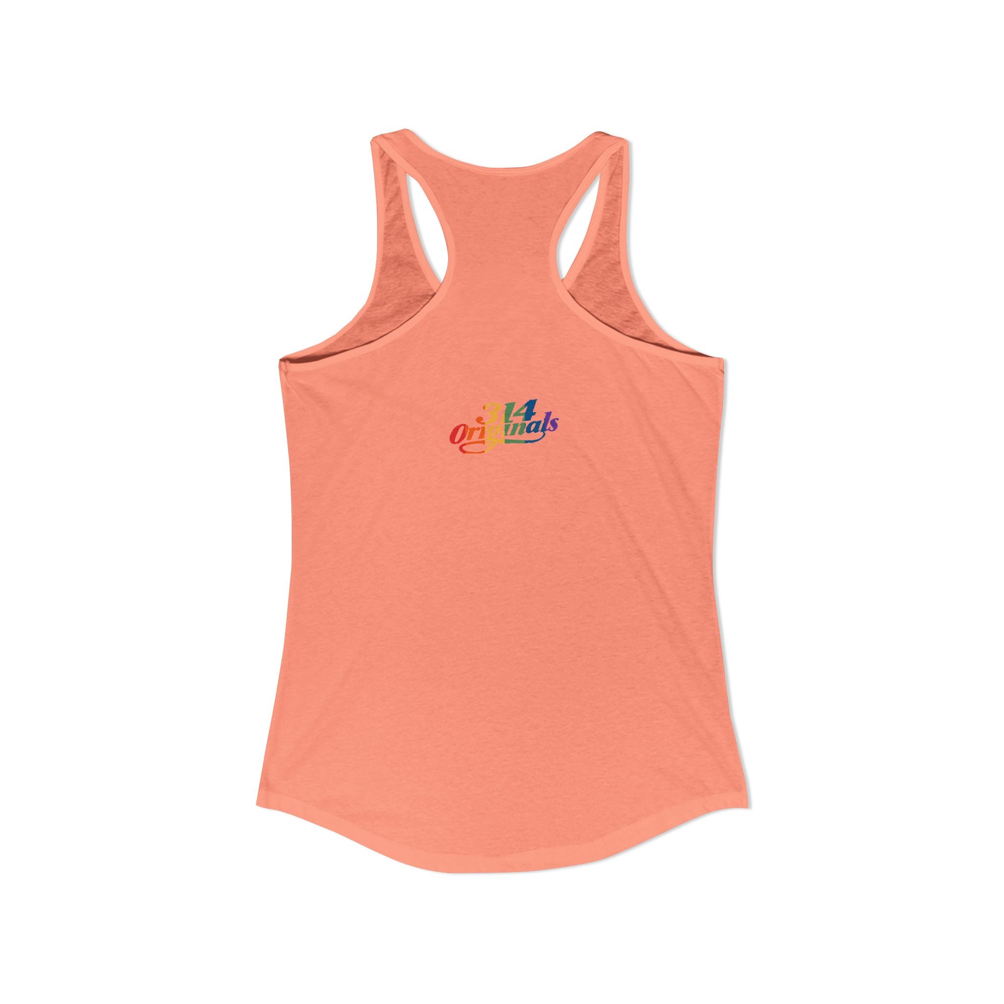 'PROUD' Women's Ideal Racerback Tank Printify Tank Top  314 Originals
