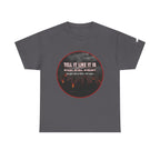 Tell It Like It Is Podcast — Bold City Skyline Statement T-Shirt Printify T-Shirt  314 Originals