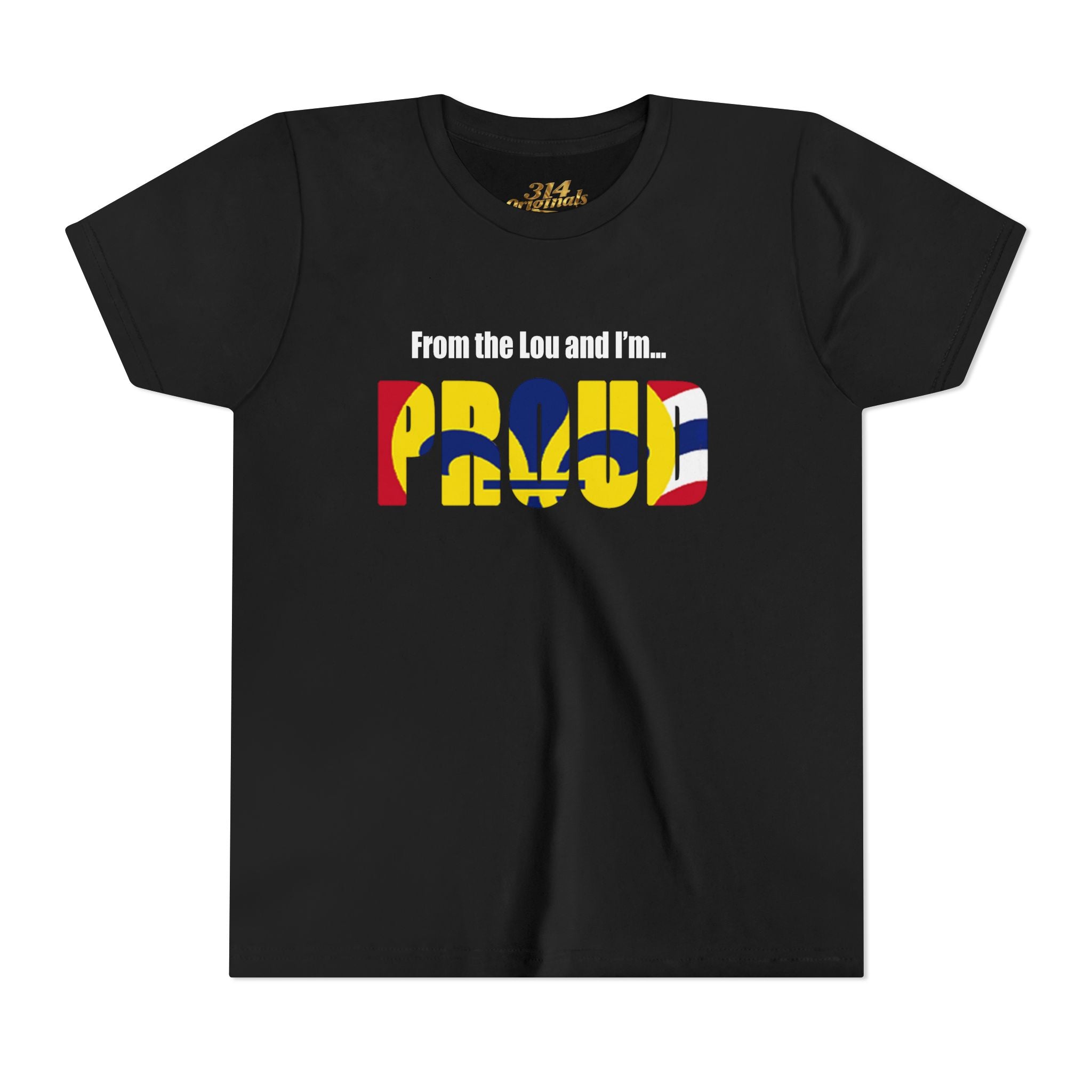 "From the Lou and I'm... Proud" St. Louis Flag Kids Shirt