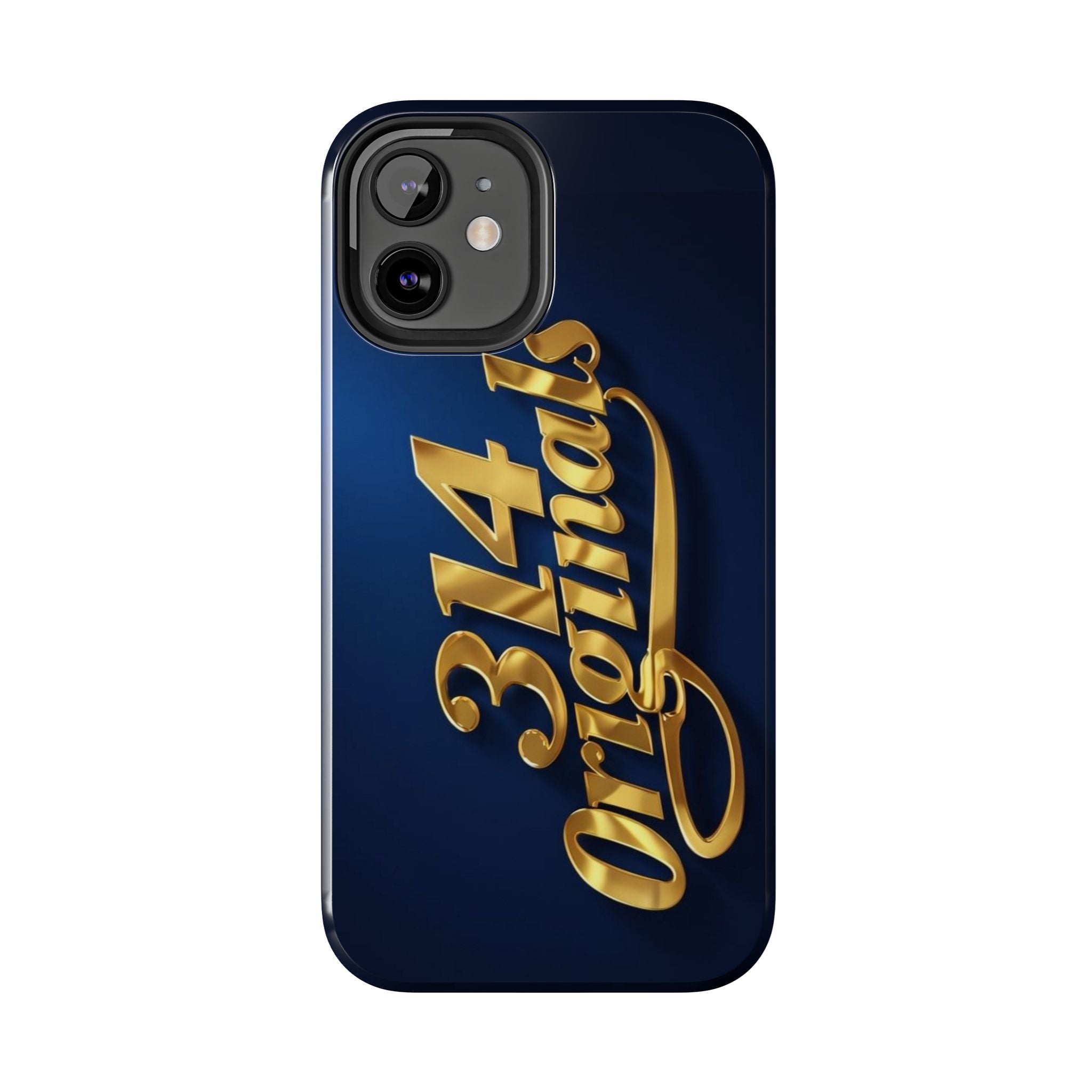 "314 Originals" Gold Script on Navy Tough Protective Case Printify Phone Case  314 Originals