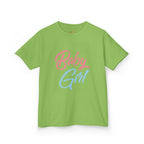 "Baby Girl" Pastel Script Shirt - 314 Originals