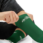 Green Sublimation Socks with '314 Originals' Script — Athletic Crew Socks - 314 Originals
