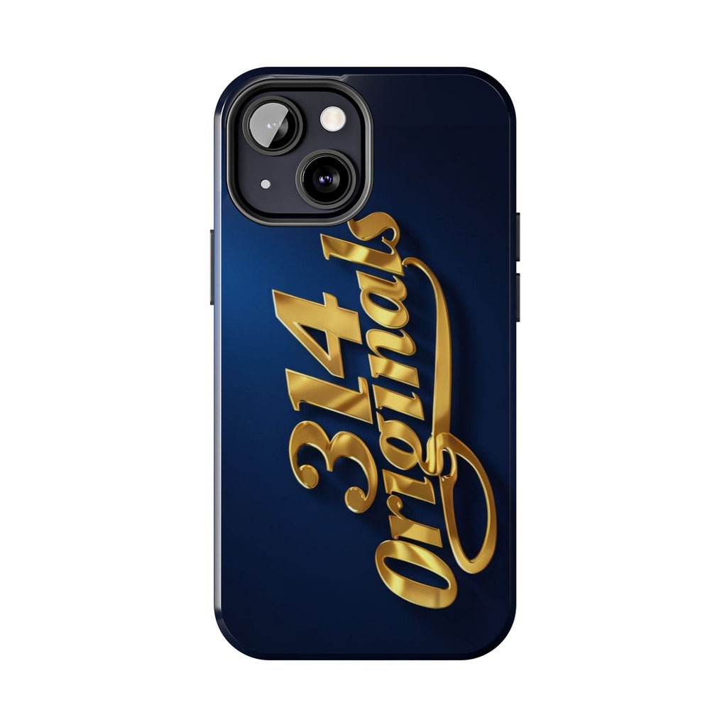 "314 Originals" Gold Script on Navy Tough Protective Case Printify Phone Case  314 Originals