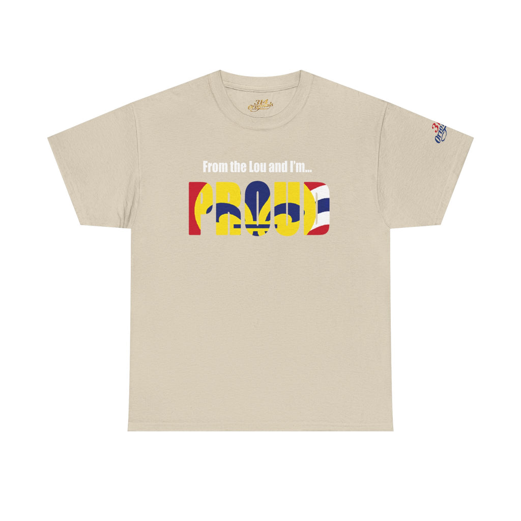 Proud Missouri Flag T-Shirt — "From the Lou and I’m... PROUD" - 314 Originals