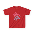 "Baby Girl" Pastel Script Shirt - 314 Originals