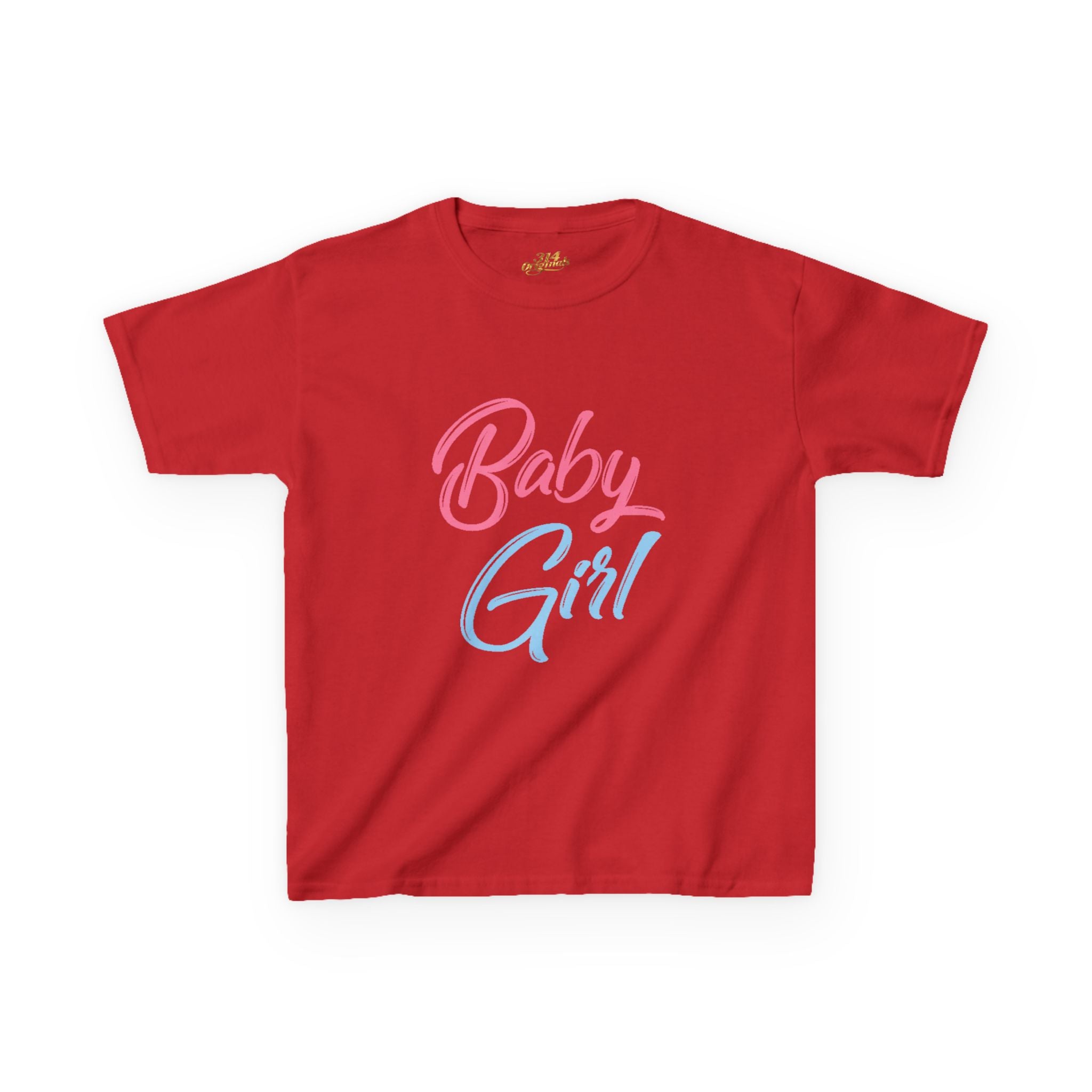"Baby Girl" Pastel Script Shirt