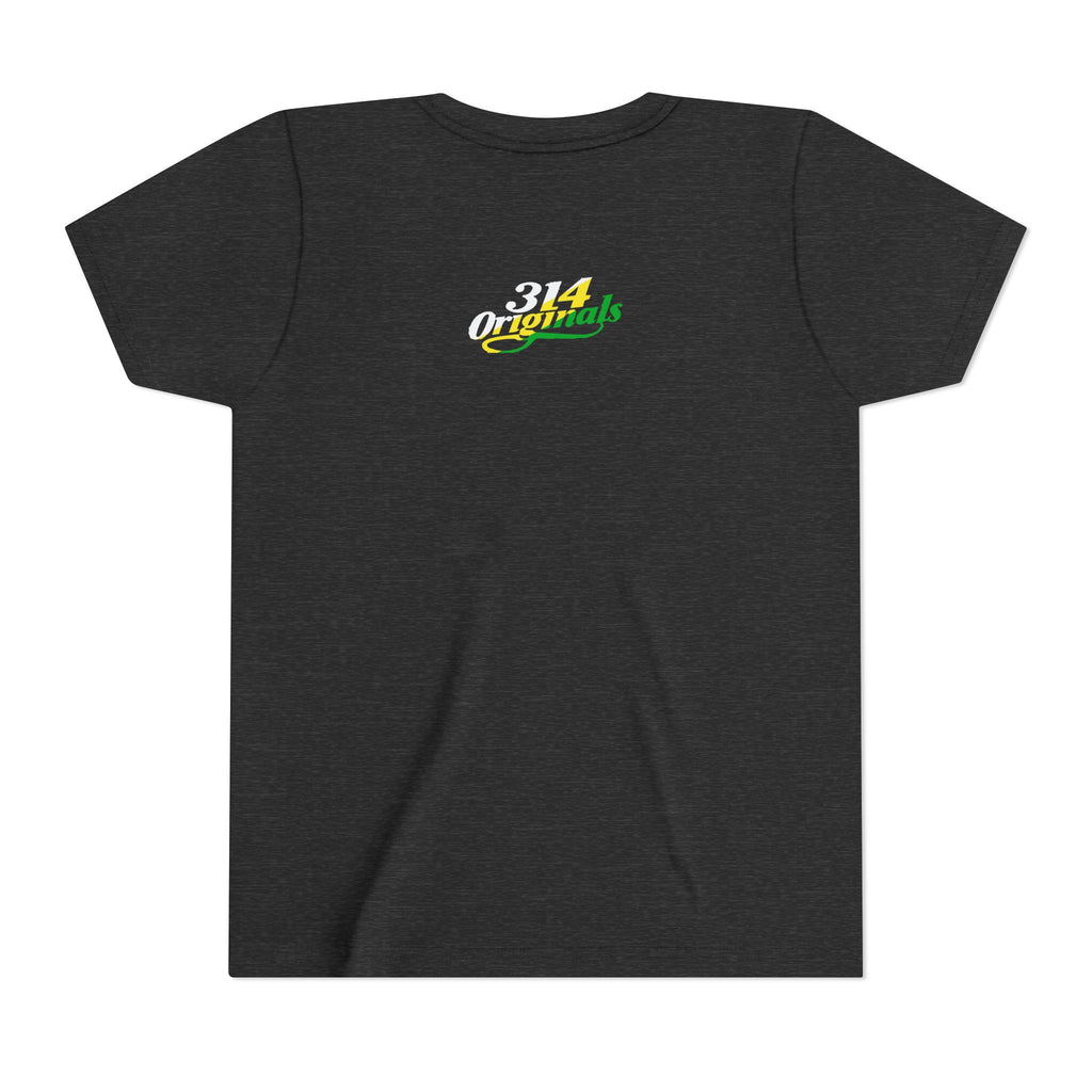 Girl's "Favorite Kid" Retro Yellow & Green Graphic T-Shirt