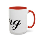 King Script Accent Coffee Mug — Crowned 'King' Ceramic Coffee Cup (11/15oz) - 314 Originals