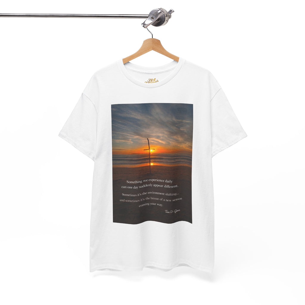 Sunset Beach Quote T‑Shirt — Inspirational Ocean Sunrise Tee - 314 Originals