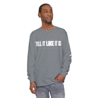 Tell It Like It Is Long Sleeve Tee — "No Scripts... No Filters... No Bullsh*t" Statement Shirt Printify Long-sleeve  314 Originals