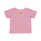 "Caution: Cuteness Overload" —  Baby T‑Shirt (Yellow Warning Sign) - 314 Originals