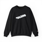 Cloud Script Crewneck Sweatshirt — White Script Logo Cozy Pullover Printify Sweatshirt  314 Originals