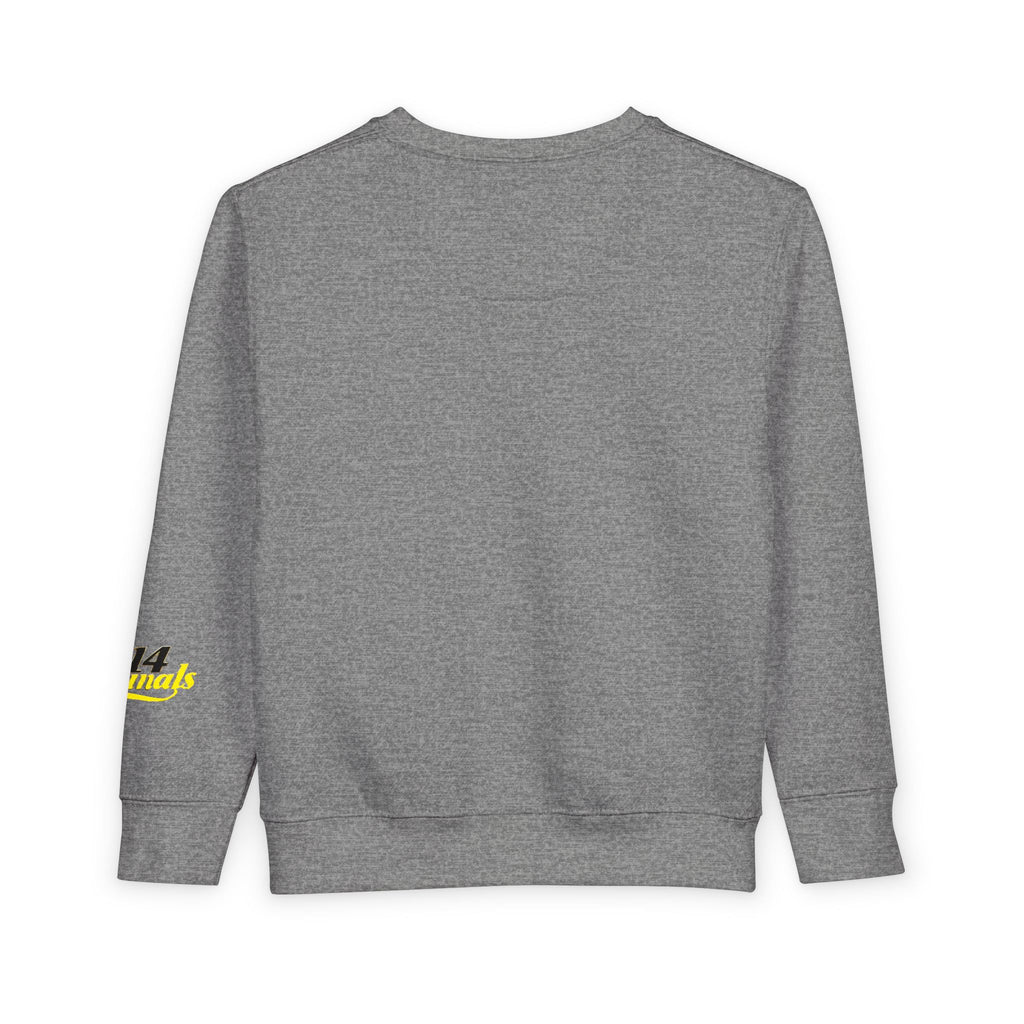 "Caution: Cuteness Overload" Kids Crewneck Toddler Sweatshirt