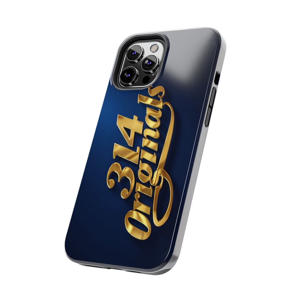 "314 Originals" Gold Script on Navy Tough Protective Case Printify Phone Case  314 Originals