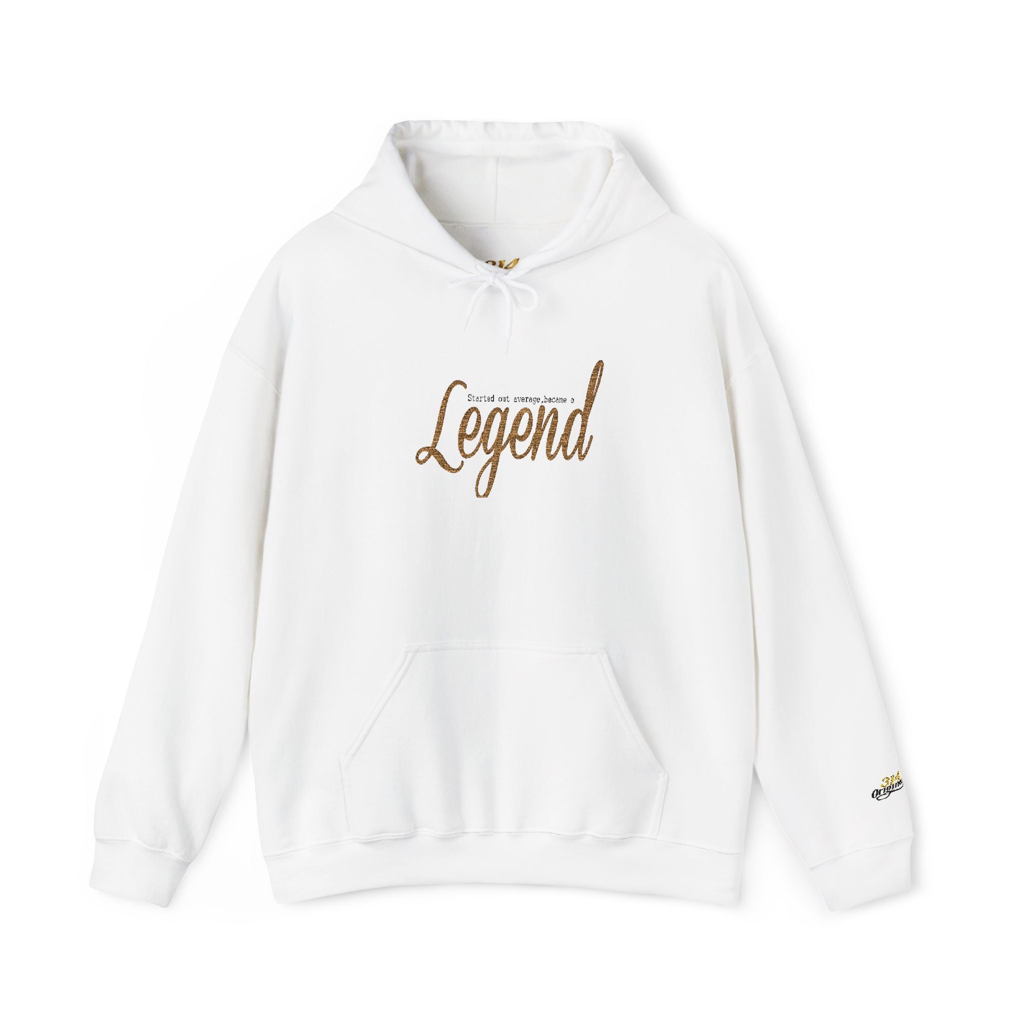 Legend Logo White Hoodie — Classic Streetwear Pullover - 314 Originals