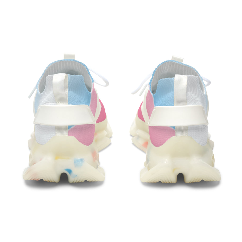 Women's Mesh Sneakers — Pastel Pink & Blue Lightweight Athletic Shoes - 314 Originals