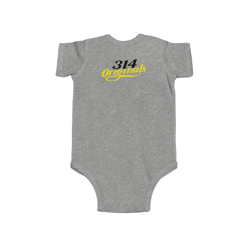 Baby Bodysuit – "Caution Cuteness Overload" Infant Onesie (314 Originals Back Logo) - 314 Originals