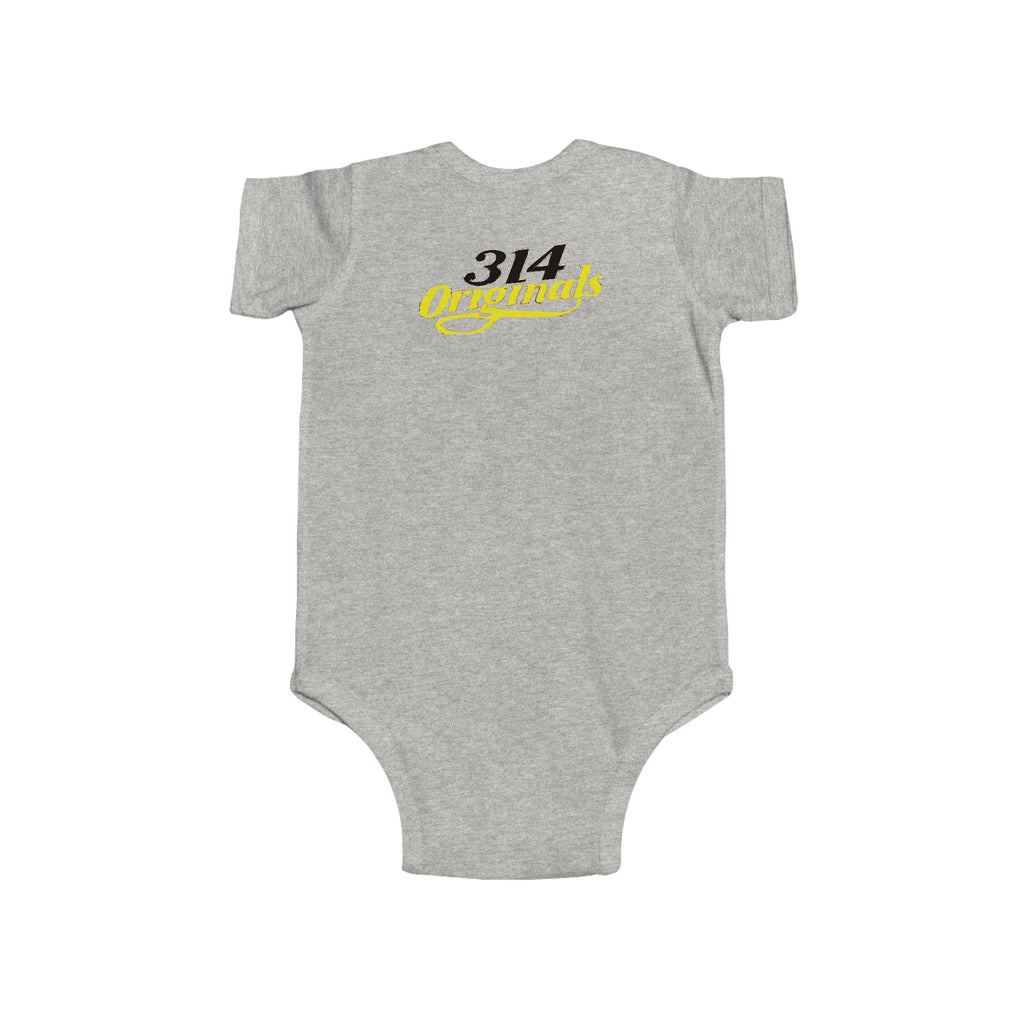 Baby Bodysuit – "Caution Cuteness Overload" Infant Onesie (314 Originals Back Logo) - 314 Originals