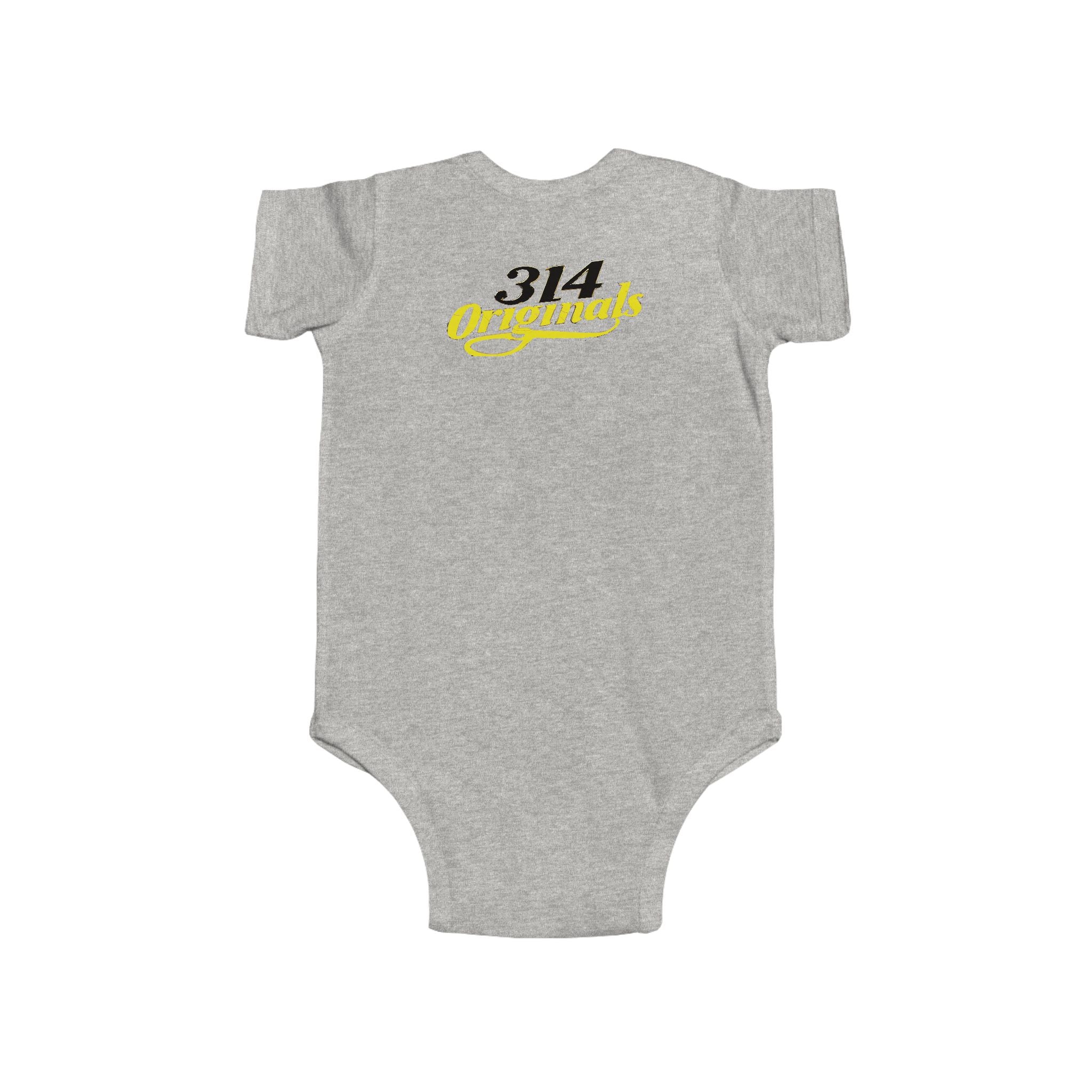 Baby Bodysuit – "Caution Cuteness Overload" Infant Onesie (314 Originals Back Logo) - 314 Originals