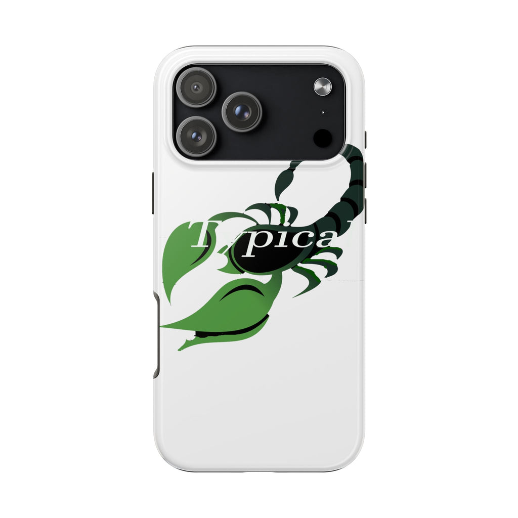 Scorpio Zodiac Tough Phone Case — Green Scorpion "Typical" Design Printify Phone Case  314 Originals