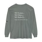 Tell It Like It Is Long Sleeve Tee — "No Scripts... No Filters... No Bullsh*t" Statement Shirt Printify Long-sleeve  314 Originals