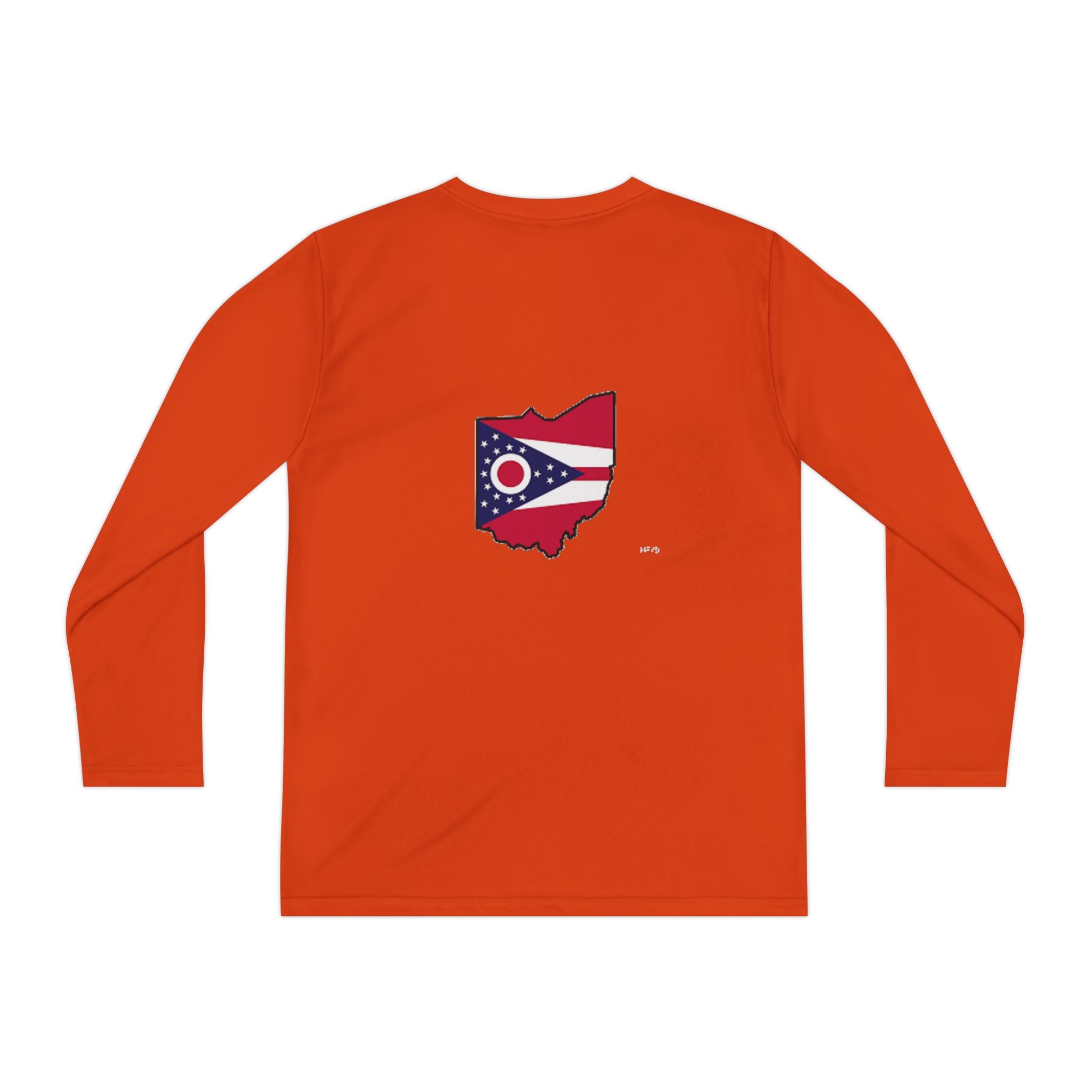 Ohio Flag Youth Long Sleeve Tee — Youngstown Text Graphic - 314 Originals