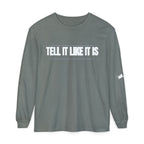 Tell It Like It Is Long Sleeve Tee — "No Scripts... No Filters... No Bullsh*t" Statement Shirt Printify Long-sleeve  314 Originals