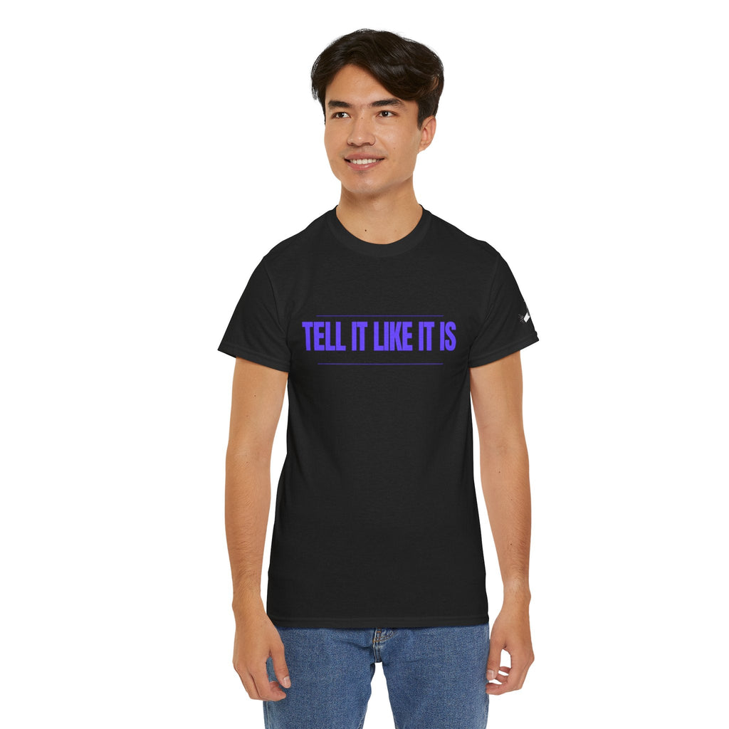 Tell It Like It Is Podcast — Bold Statement Graphic T‑Shirt ("No Scripts… No Filters… No Bullsh*t") Printify T-Shirt  314 Originals