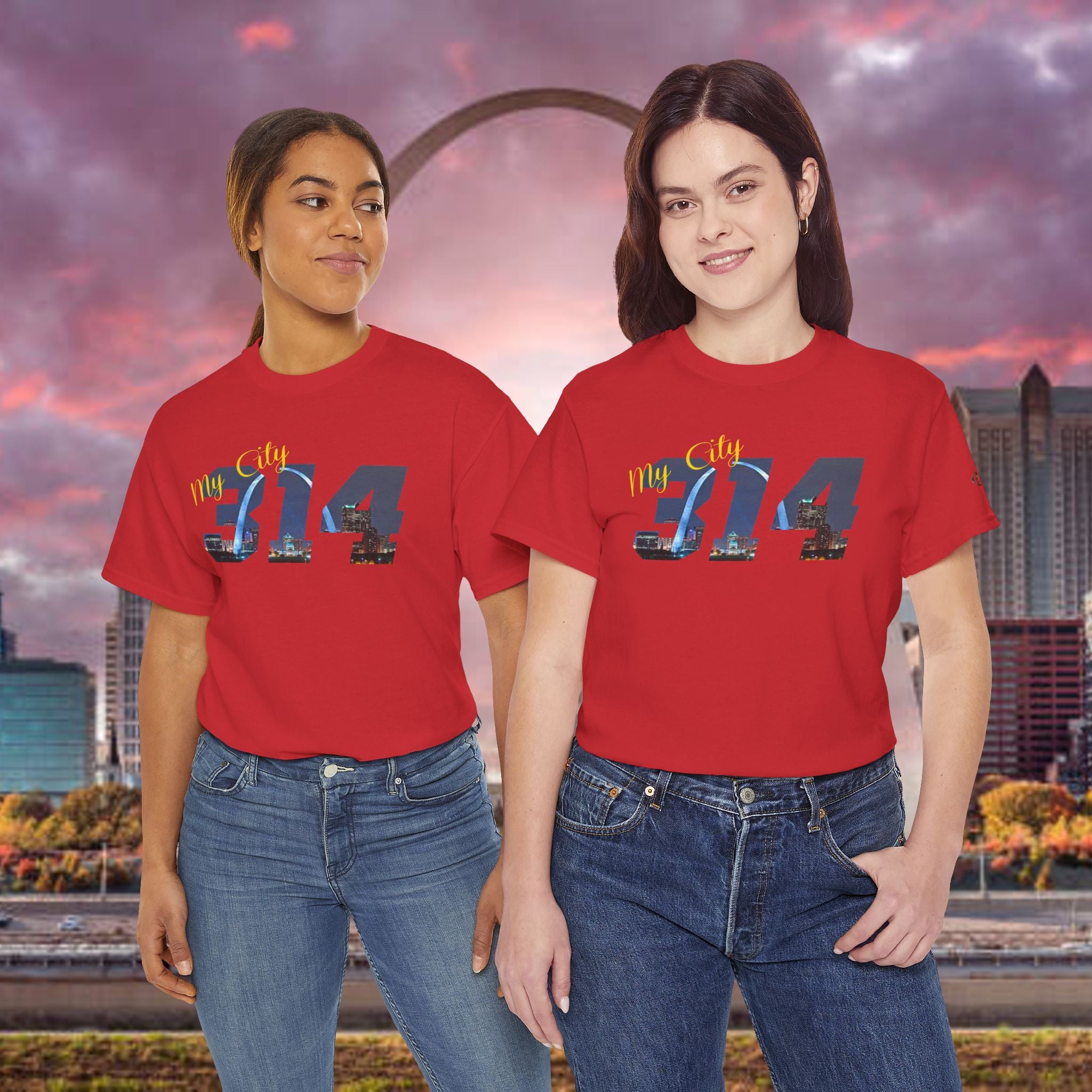 314 City Skyline T‑Shirt — St. Louis Area Code Tee - 314 Originals