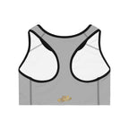 Grey Sports Bra — "Originals" Pink Script Athletic Crop Top - 314 Originals