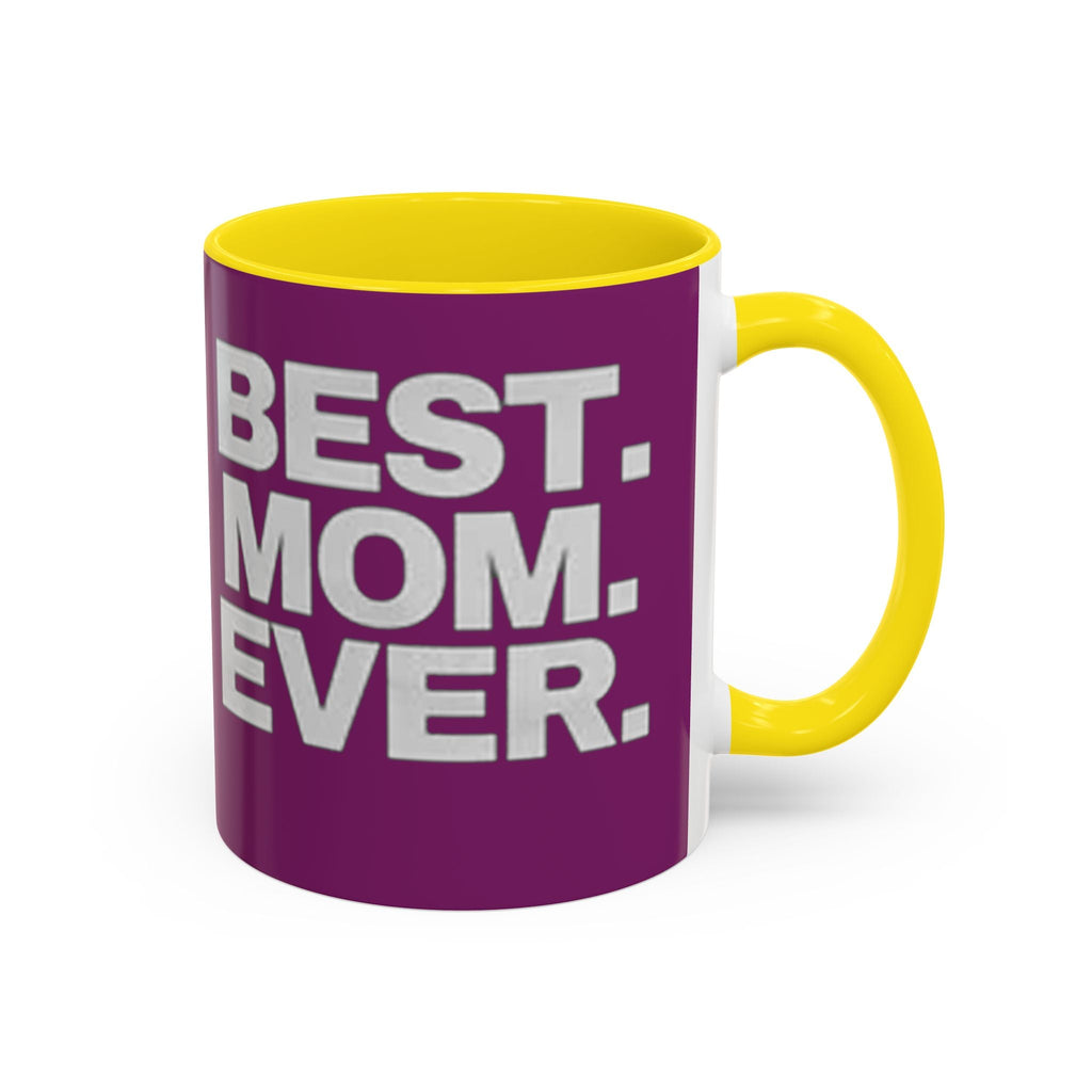 Best. Mom. Ever. Purple Accent Coffee Mug Printify Mug  314 Originals