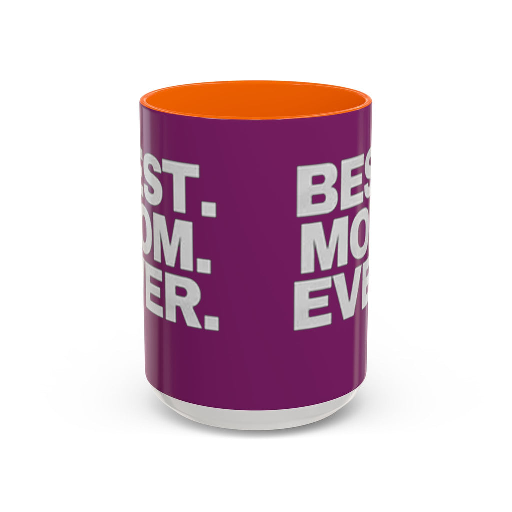 Best. Mom. Ever. Purple Accent Coffee Mug Printify Mug  314 Originals