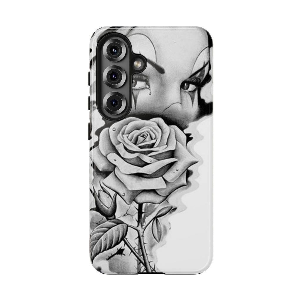 Noir Clown Face with Rose Shockproof Phone Cover - 314 Originals