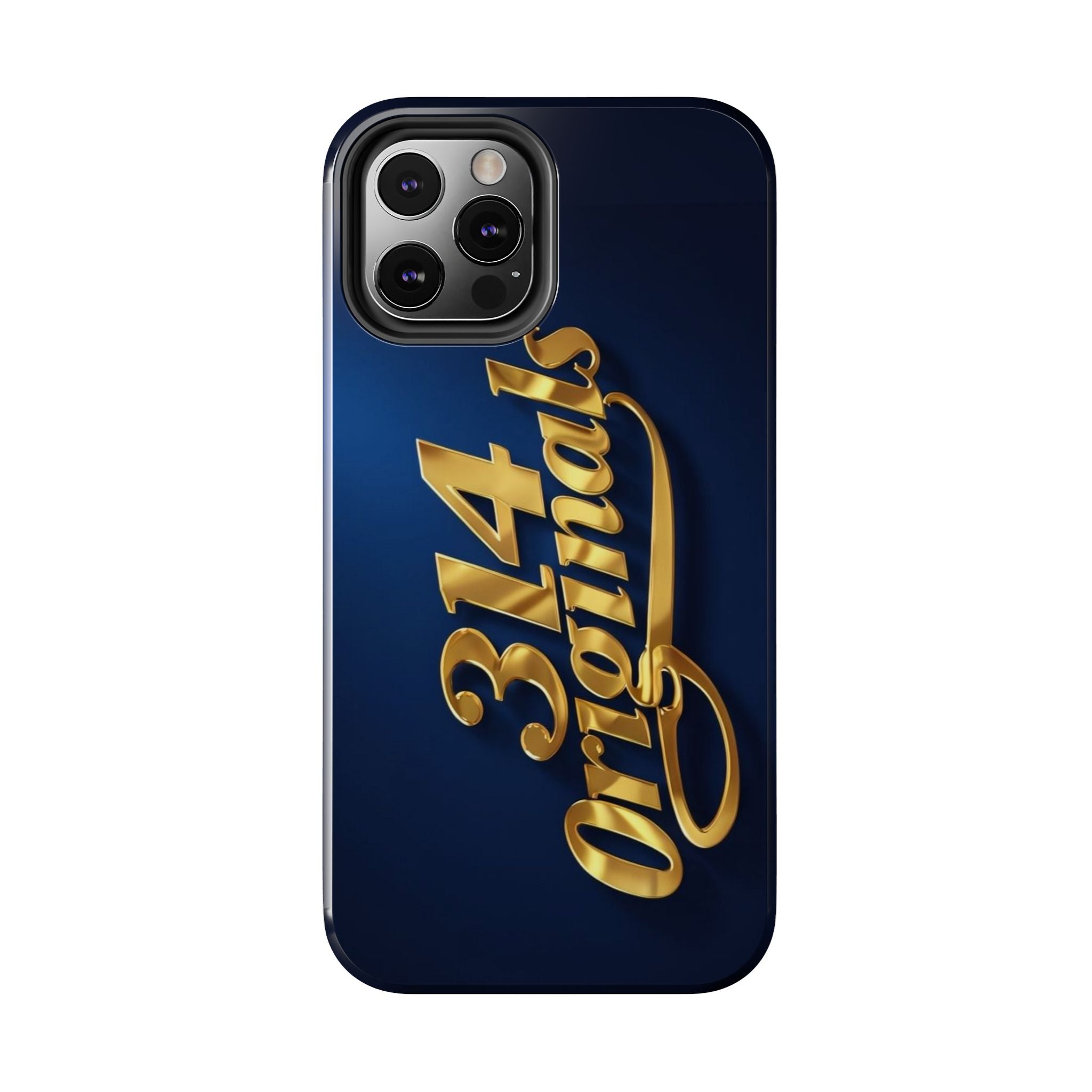"314 Originals" Gold Script on Navy Tough Protective Case Printify Phone Case  314 Originals