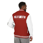 Tell It Like It Is Letterman Jacket Printify Outerwear  314 Originals