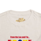 Toddler Tee — "From the Lou and I’m... Proud" St. Louis Flag Kids Shirt - 314 Originals