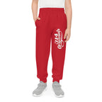 Dark Red Youth Joggers with 314 Originals Side Graphic — Kids Athletic Sweatpants - 314 Originals