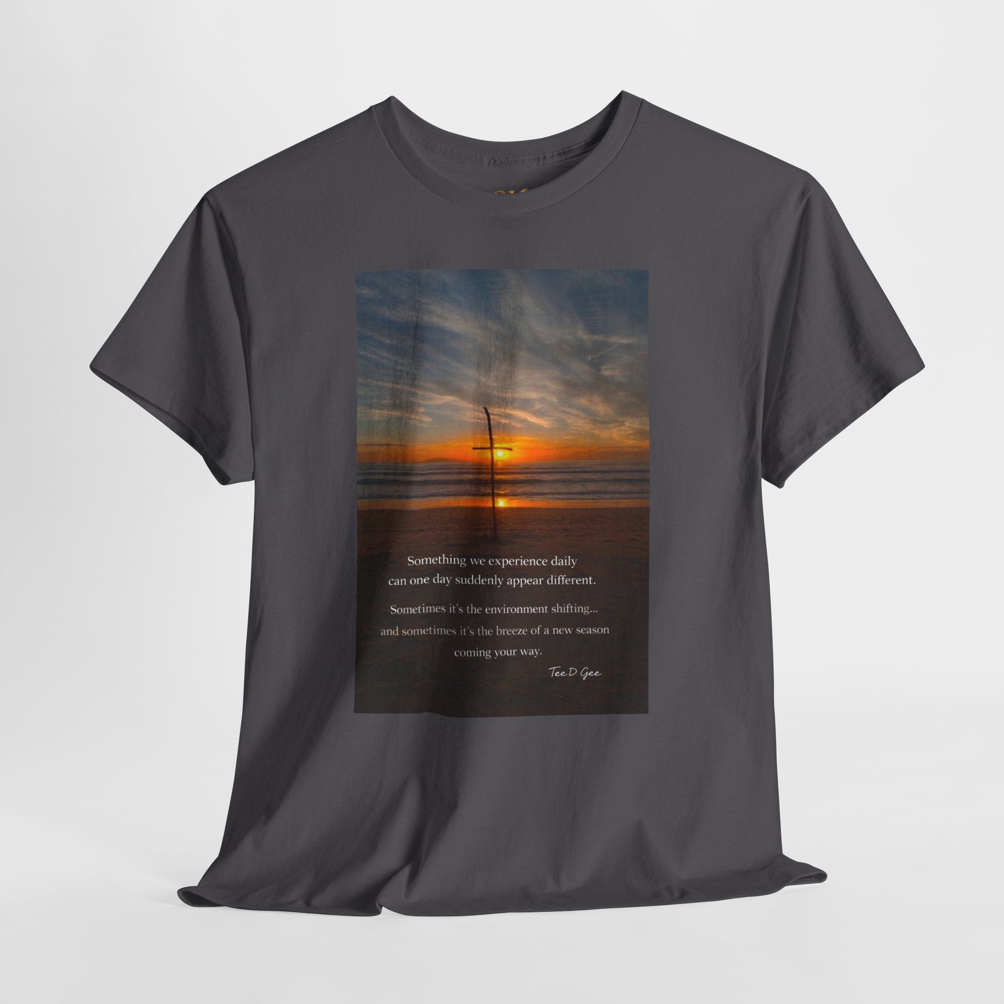 Sunset Beach Quote T‑Shirt — Inspirational Ocean Sunrise Tee - 314 Originals
