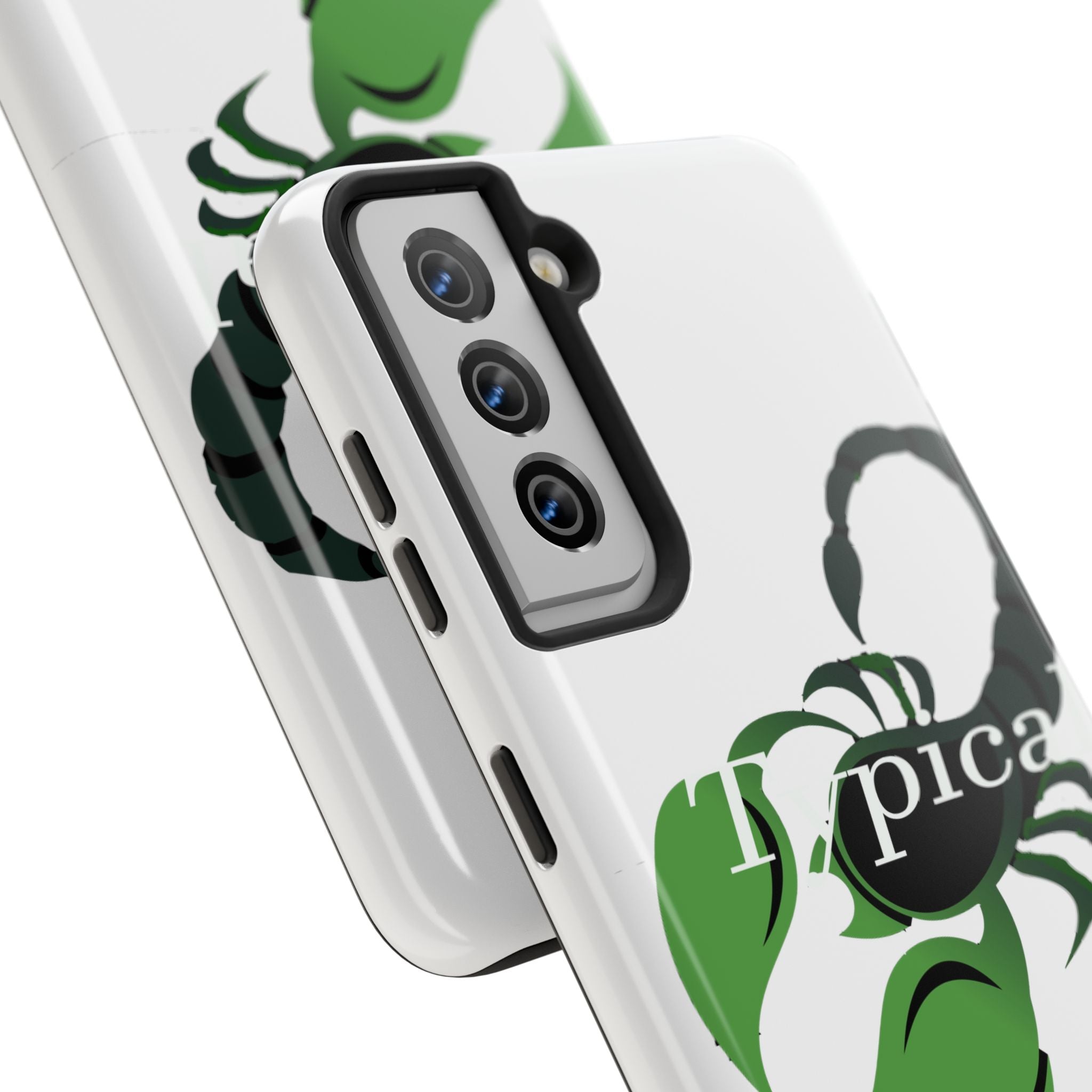 Scorpio Zodiac Tough Phone Case — Green Scorpion "Typical" Design Printify Phone Case  314 Originals