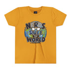 "Nerds Rule the World" Graphic Youth Girls Tee Shirt